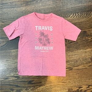 Travis Mathew Boxy Tee - Heathered Red